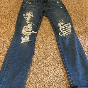 American Eagle Outfitters Distressed Blue Jeans